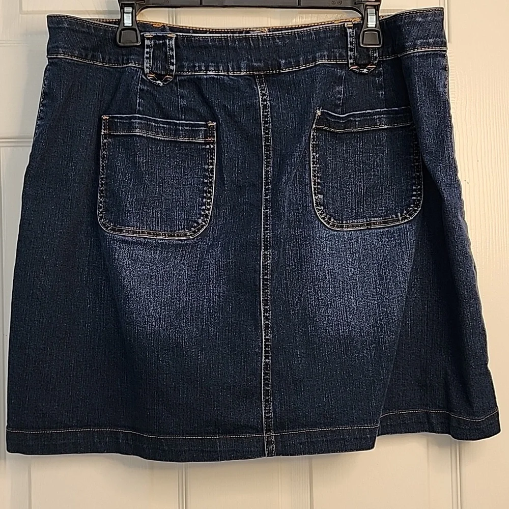 TALBOTS WOMAN'S DENIM SKIRT - Picture 6 of 11